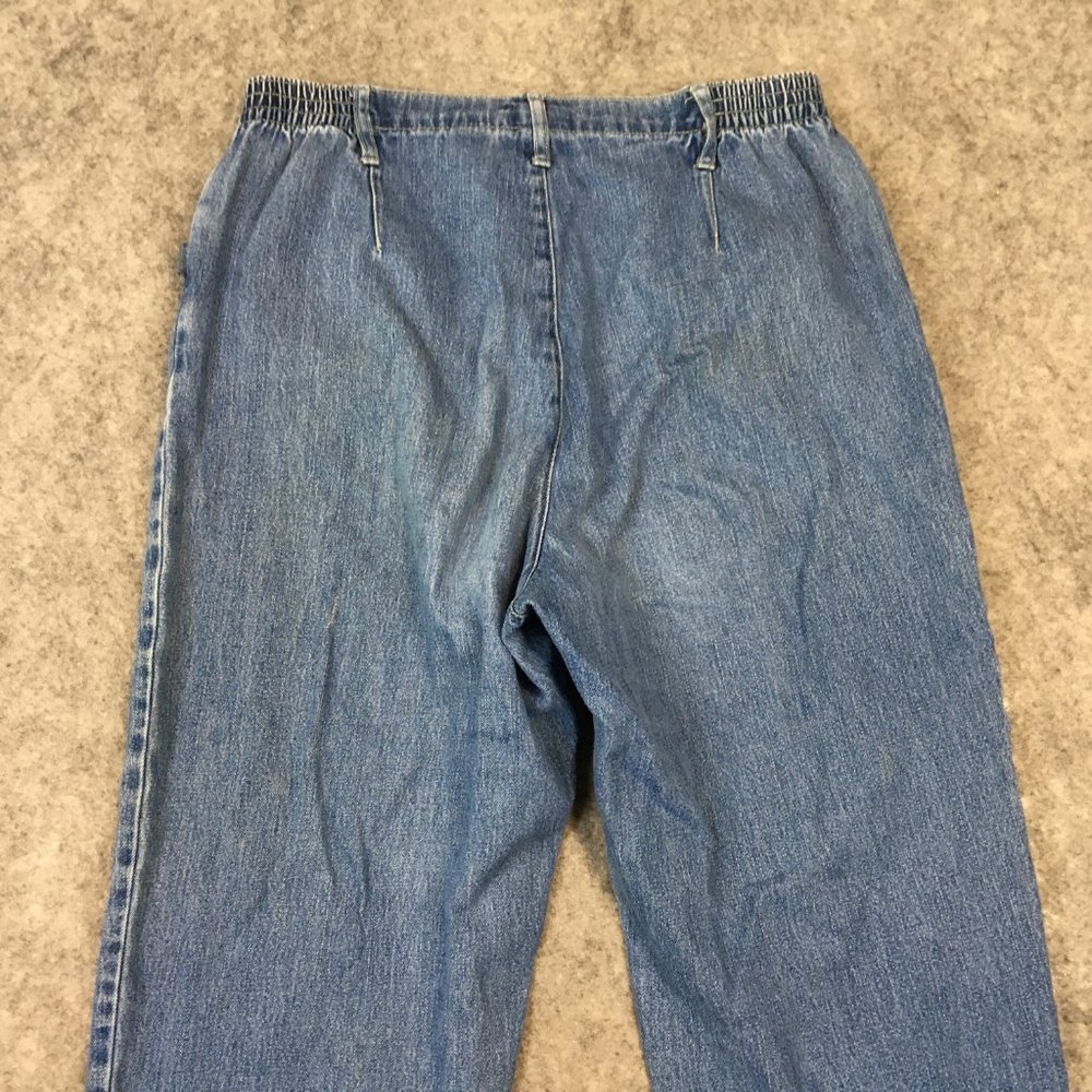 Vintage Mom Jeans 10 Womens Bill Blass Bareback Elastic Waist 90s High Rise Y2K